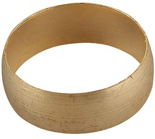 Merriway BH02307 (10 Pcs) Compression Fitting Olives, Brass 15 mm - Pack of 10 Pieces