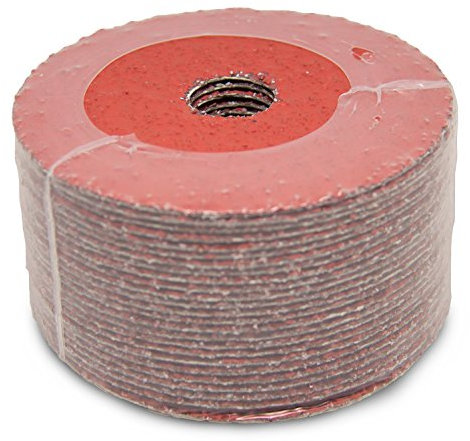 Benchmark Abrasives 4 1/2 Inch Sanding Discs Ceramic Resin Fiber Grinding Disc for Grinding, Stripping on Wood, Fiberglass, Metal, 7/8 Arbor Angle Grinder Sanding Disc, 25 Pack - 36 Grit