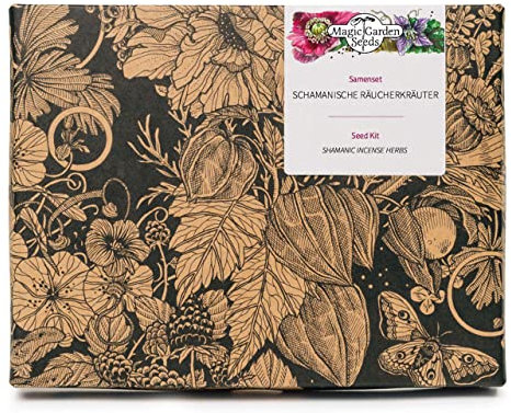 Magic Garden Seeds Herbes d'encens - kit Cadeau de graines avec 4 variétés d'herbes pour brûler comme encens