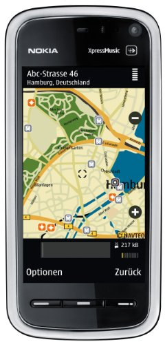 Nokia 5800 Navigation Edition Smartphone (Supporto per auto, Scheda di memoria da 8GB, GPS, 3.2 MP, WLAN, Mappe Ovi ) gun black (Importato da Germania)