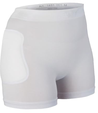 Suprima Hüftprotektor-Slip mit fest integrierten Protektoren - Art 1-481-001 - Gr. M - weiss