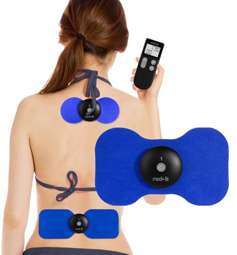 Med-Fit Wireless Two Channel Remote Control Rechargeable TENS Machine, Two Wireless Modules for Instant and targeted Pain Relief for Back, Neck, Shoulder, Sciatica, Joint Pain