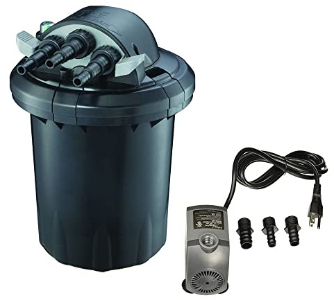 Jebao CF-10 Bio Pressure 13W UV Pond Filter with 528GPH Pump, up to 1000 Gallon