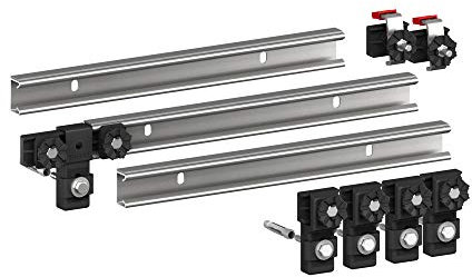 Markenprodukt 190031 Lot de 3 rails de baignoire en acier/acrylique Multicolore 700 mm