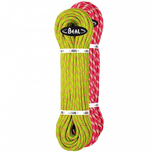 Beal Legend 8.3mm 2X 60m Grün-Pink - Leichtes griffiges Halbseil, 2 x 60m, Größe 2 x 60m - Farbe Green - Pink