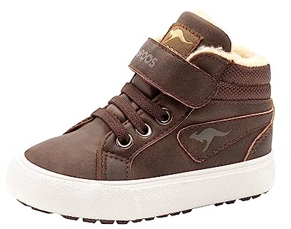 KangaROOS KaVu III, Unisex-Baby-Sneaker, Braun (Dark Brown/Sand 343), Größe 25 EU