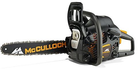 Mcculloch CS 42S Motosierra de gasolina, 42 cc, longitud de barra de 16 pulgadas, 56 eslabones de transmisión, OxyPower, arranque suave, sistema antivibración, totalmente ensamblada