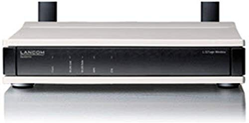 LANCOM L-321agn Access Point mit bis zu 300 MBit/s, Zwei Reverse SMA-Antennenanschlüsse, PoE (IEEE 802.3af), Single Operation WLAN (2,4 oder 5 GHz) Active Radio Control (ARC), Schwarz-Grau