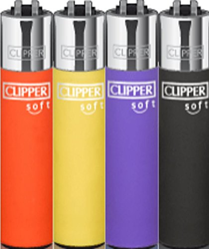 Lot de 5 briquets cLIPPER ® micro-soft touch micro-mixte