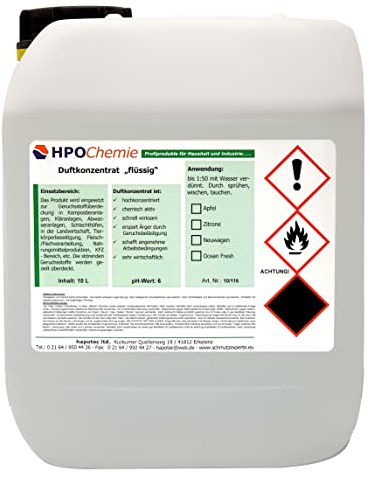 HPOChemie Duftkonzentrat/Geruchskonzentrat flüssig Neuwagen - 2,5ltr. (Neuer Duft!)