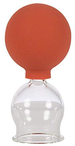 HQ Massage Glas-Schröpfen mit Saugball Feuerlos 3/4 / 5 cm (3cm)