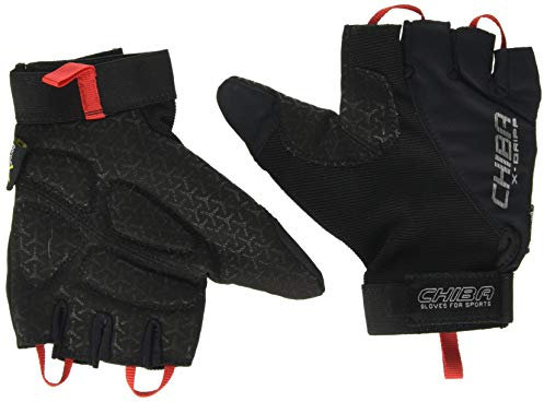 Chiba Unisex Argon Ii Rollstuhlhandschuh, schwarz, L