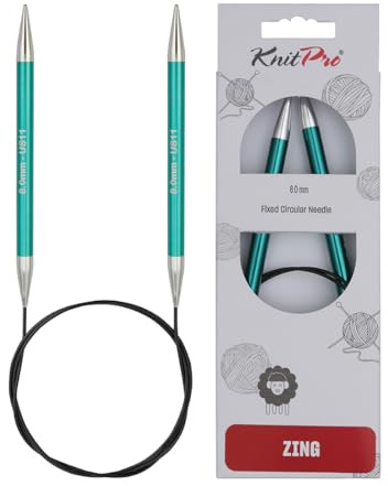 KnitPro Zing Rundstricknadeln 40 (100cm) | 8mm