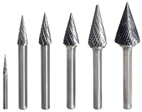 KS Tools 515.3271 HM Spitzkegel-Frässtift Form M, 3mm, Farbe