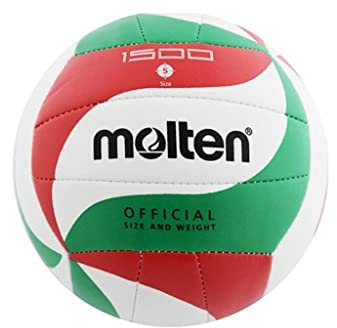 Molten Volleyball V5m1500, Weiß/Grün/Rot, 5