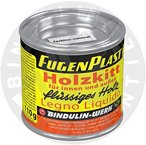 Wasserfester Holzkitt für den Innen- und Außenbereich. 110 gr. (eiche)