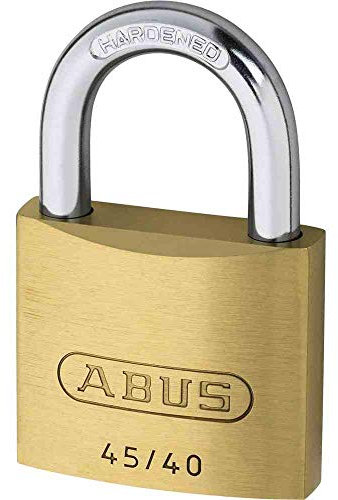 ABUS Vorhängeschloss 45/30 aus Messing - 4er Set - mit Präzisions-Stiftzylinder mit Pilzkopfstiften - 11823 - ABUS-Sicherheitslevel 3 - Messingfarben