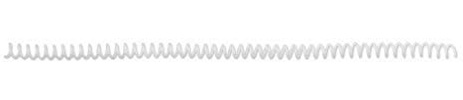 GBC 9666021 CoilBind Binderücken, Plastik, A4, Color coils 22 mm, 100 Stück, weiß