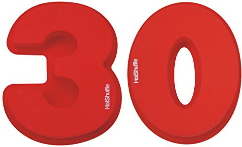HotShuffle Large Silicone Number 30 Cake Tin Mould 30th Pearl Wedding Anniversary Birthday 3 0