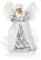 Arbre de Noël argenté et Blanc 30 cm - Décoration de Maison Premier