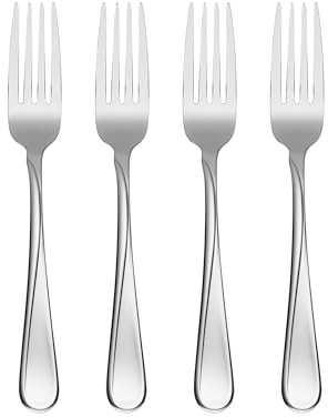 Oneida Flight Dinner Forks Silverware Set for 4, Flatware