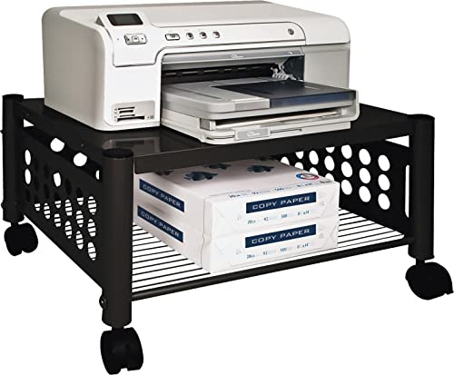 Vertiflex Mobile Underdesk Machine Stand, 21 x 17 x 11 Inches, Black (VF52009), One Size