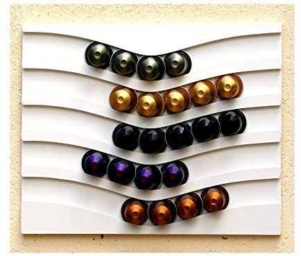 Cafedeco Portacapsule Compatibile con Capsule nespresso 5HB capacità 50 Capsule 33x25x1cm