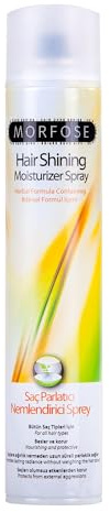 Morfose Shining Hair Styling Spray 400ml – Glanz-Haarspray mit pflanzlichen Inhaltsstoffen – Feuchtigkeitsspendendes Kräuter-Stylingspray – Starker Halt ohne Rückstände – Für alle Haartypen – Unisex
