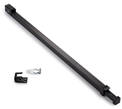 Ideal Security BK110BL Barra de Seguridad para Ventana con Cerradura a Prueba de niños, Ajustable, Negro, Pack Size 1