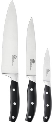 BSF 1001091 19910-000-0 Daytona Messerset, 3-teilig, Schwarz