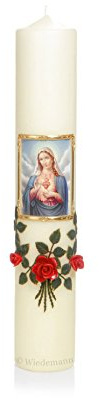 Kirchenkerzen Marienkerze, Motiv 4, Größe 90/510, Unparfümiert