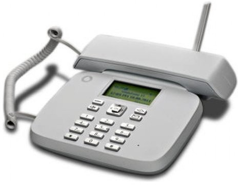 TELEFONO PER SIM GSM FISSO BIANCO COMPATIBILE CON VODAFONE TIM WIND