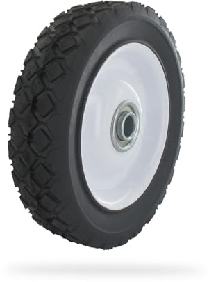 UNIVERSEL - Roue Acier à Moyeu Déporté pour Équipement Jardin - Diamètre 152 mm / Moyeu : 35 mm / Alésage 12,7 mm / Largeur 38 mm