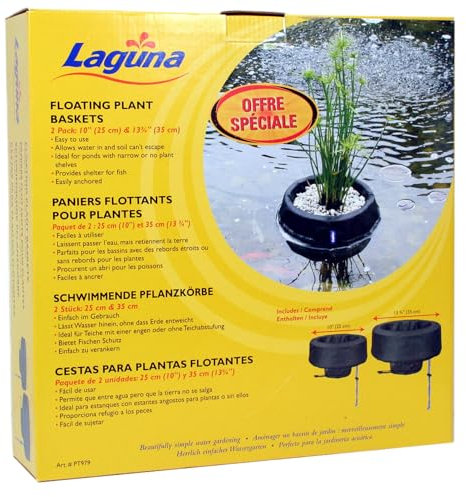 Laguna Round Floating Plant Basket Set