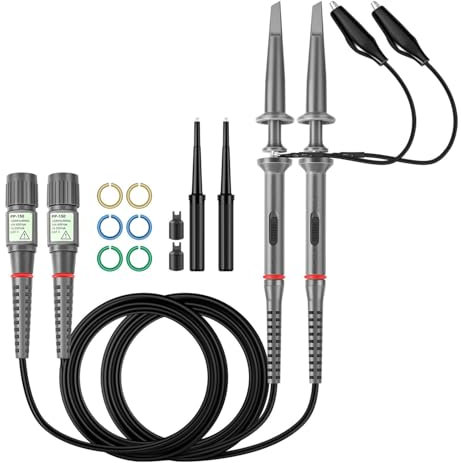 Hantek 2X 200MHz Oscilloscope Switchable Clip Probes with Accessory Kit