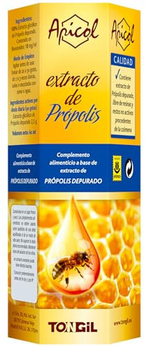 Propolis 100% Pure Liquide 60 ml | Extrait de Propolis Naturelle | Renforce l'Immunité, Soulage le Mal de Gorge | Riche en Flavonoïdes, Sans Allergène | Api-Nature Tong-il