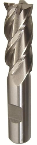 Drill America 14.00mm High Speed Steel 4 Flute Single End End Mill, DWC Series -DWC14MM-4FSE