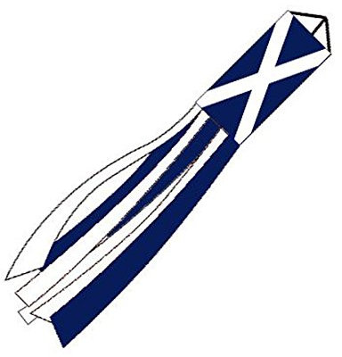 Flagtex St Andrews Cross Windsock 150cm Weather Resistant Polyester Garden Windsock Scottish Saltire Design Outdoor Decoration Wind Indicator Patio Garden 60 inch Wind Direction Windsock