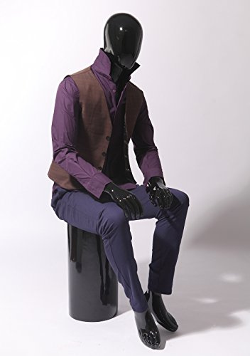 Euroton XM-16H schwarz lackierte abstrakte sitzende Schaufensterpuppe Mannequin Mann
