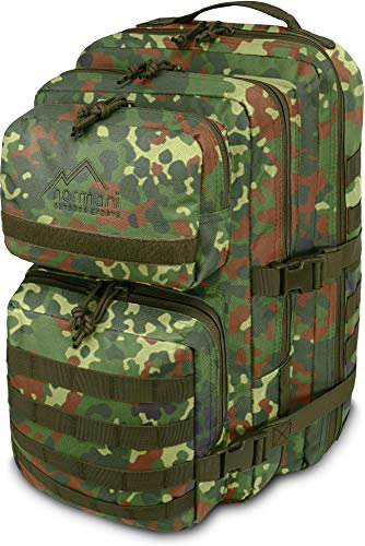 normani US Assault Cooper Pack large Rucksack im Military Style Farbe Flecktarn Größe 30 Liter