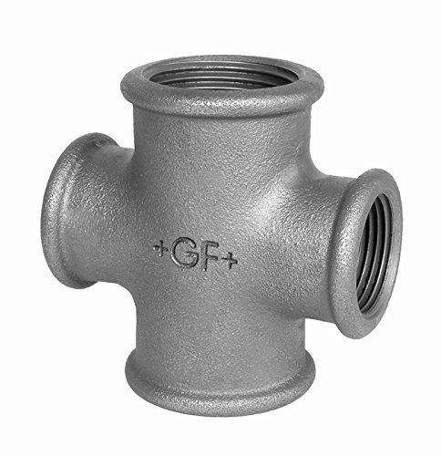 Georg Fischer +GF+ Temperguss Fitting, Verzinkt, Nr. 180 1 1/2 X 1 Kreuz, Reduziert