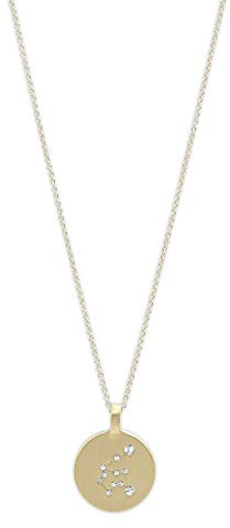 PILGRIM Jewelry Halskette mit Sternzeichen und Kristall (Vergoldet)