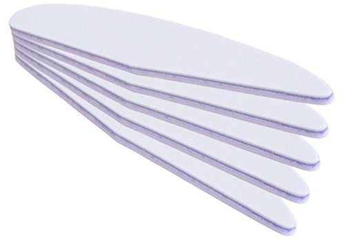 5x Profifeile Wing (Nagelfeile) weiss - lila Kern - Grit 100/180