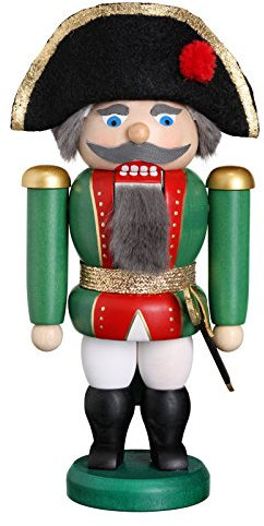 Nötknäpparen General, 20 cm hög, original Erzgebirge från Seiffener Volkskunst SV 11459