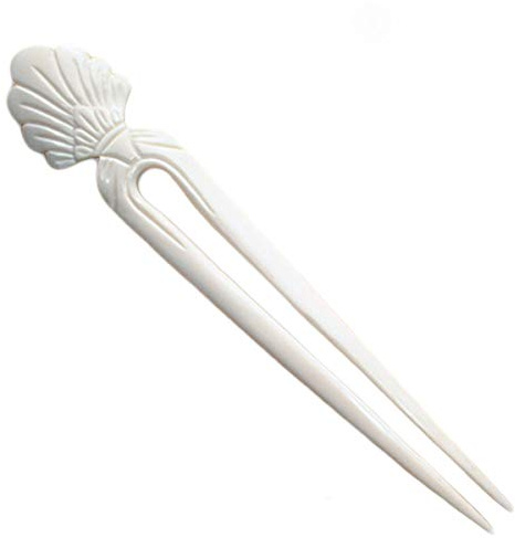 ISLAND PIERCINGS Haarnadel aus Bone HN005: Handarbeit aus organischem Büffelknochen, 15cm, 1 Stück