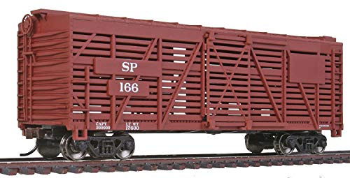 Walthers Trainline 40' Stock Car-Ready to Run-Southern Pacific(TM) (Boxcar Red) 931-1688 HO Scale Model Railroad - Freight Model