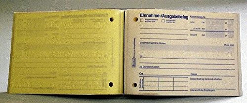 Einnahme/Ausgabebeleg A6 SD ZWECKFORM 1755 2x40Blatt