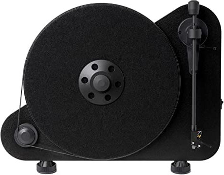 Pro-Ject VT-E R, Vertikaler Plug&Play Plattenspieler, Rechtshänder, Schwarz