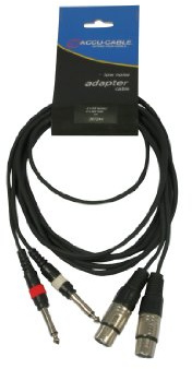 Accu Cable AC-2XF-2J6M/3 Câble 2 x XLR femelle/2 x 6,3 mm Jack 3 m