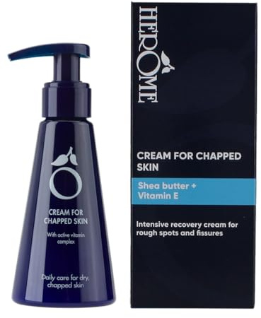 Herome Handcreme Für Rissige Haut - Schützt und Pflegt Sehr Trockene Und Rissige Hände mit Sheabutter, Aloë Vera, Vitamin E und B5, Lanolin, Bisabolol und Allantoin - 120ml.